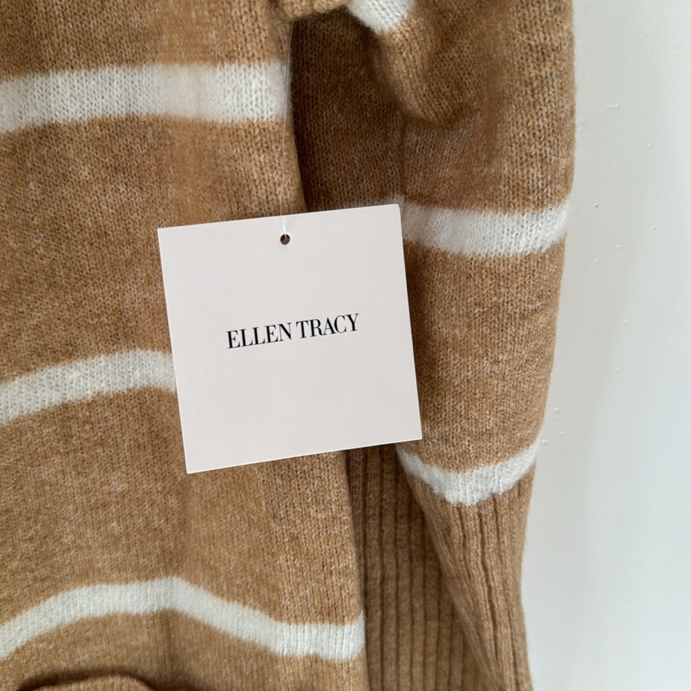 Ellen Tracy Patch Pocket Long Cardigan. Size Large - Picture 7 of 12